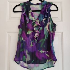 Semi Sheer multi colored top